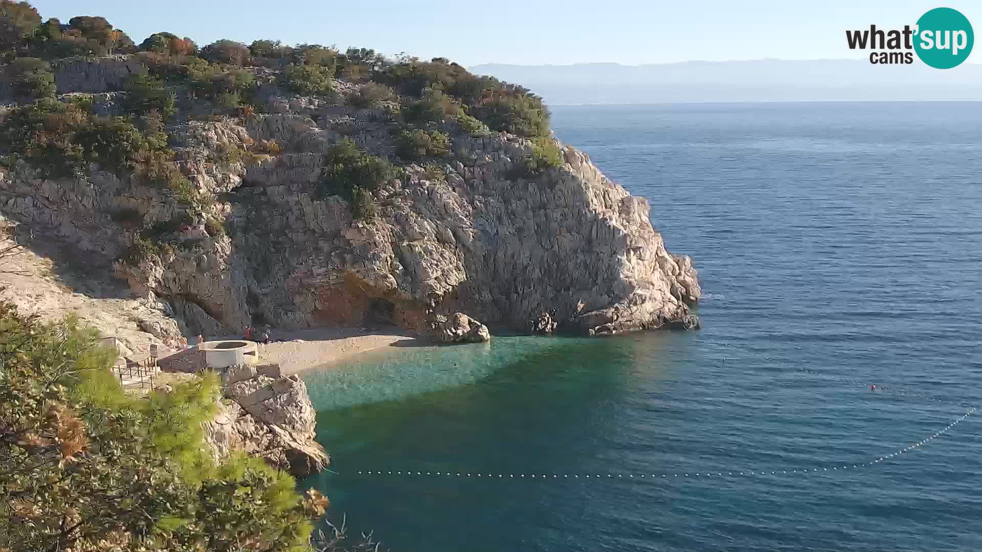 Webcam Brseč beach – Mošćenička Draga – Croatia