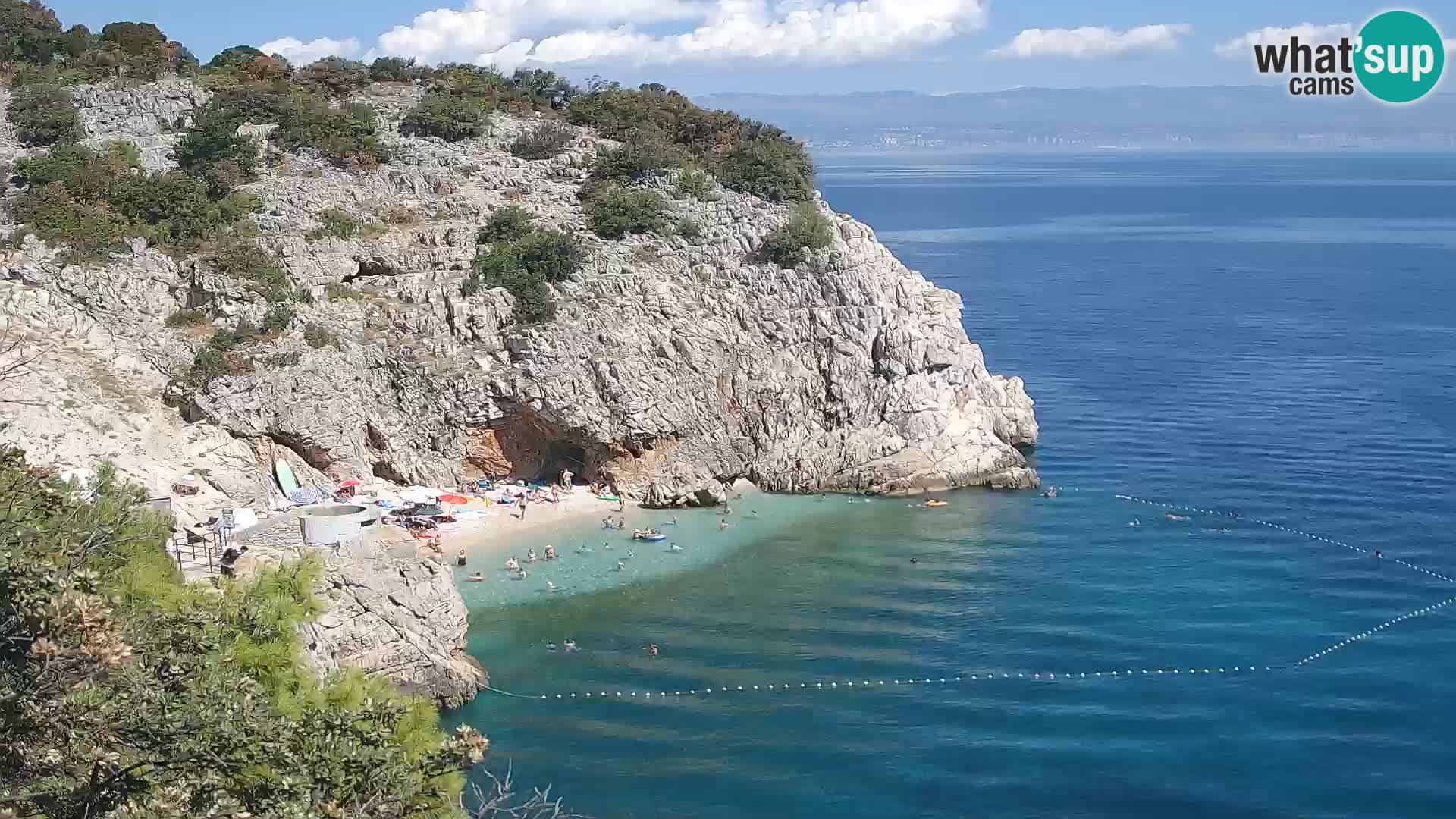 Webcam Brseč Strand – Mošćenička Draga – Kroatien