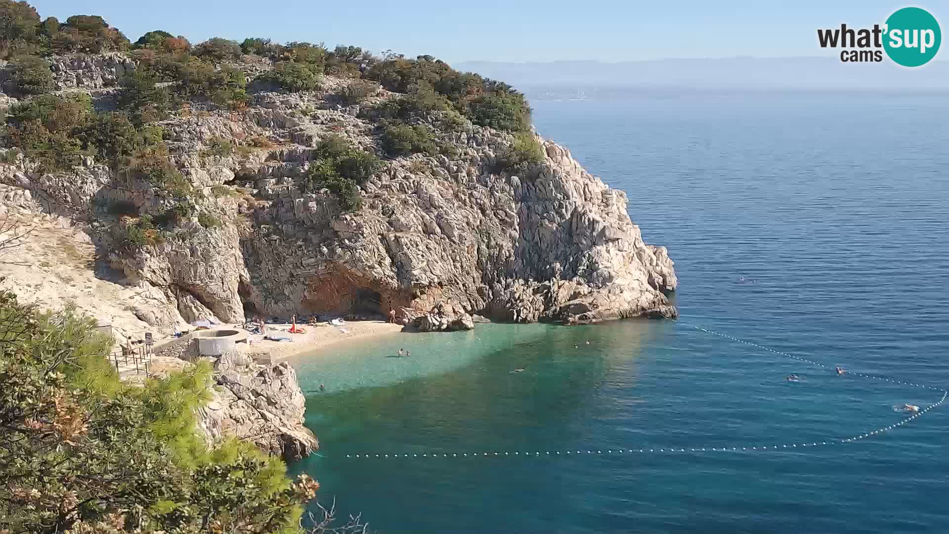 Web kamera plaže Brseč – Mošćenička Draga – Hrvatska