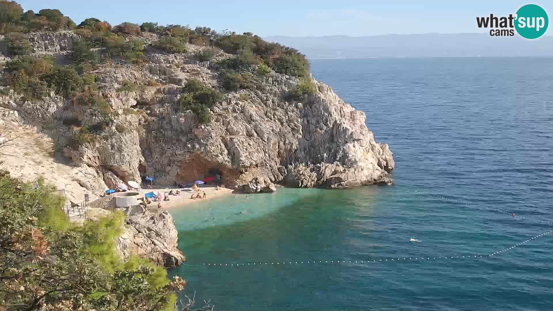Web kamera plaže Brseč – Mošćenička Draga – Hrvatska