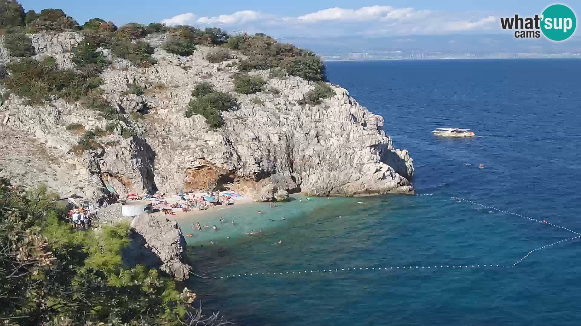 Webcam Brseč beach – Mošćenička Draga – Croatia