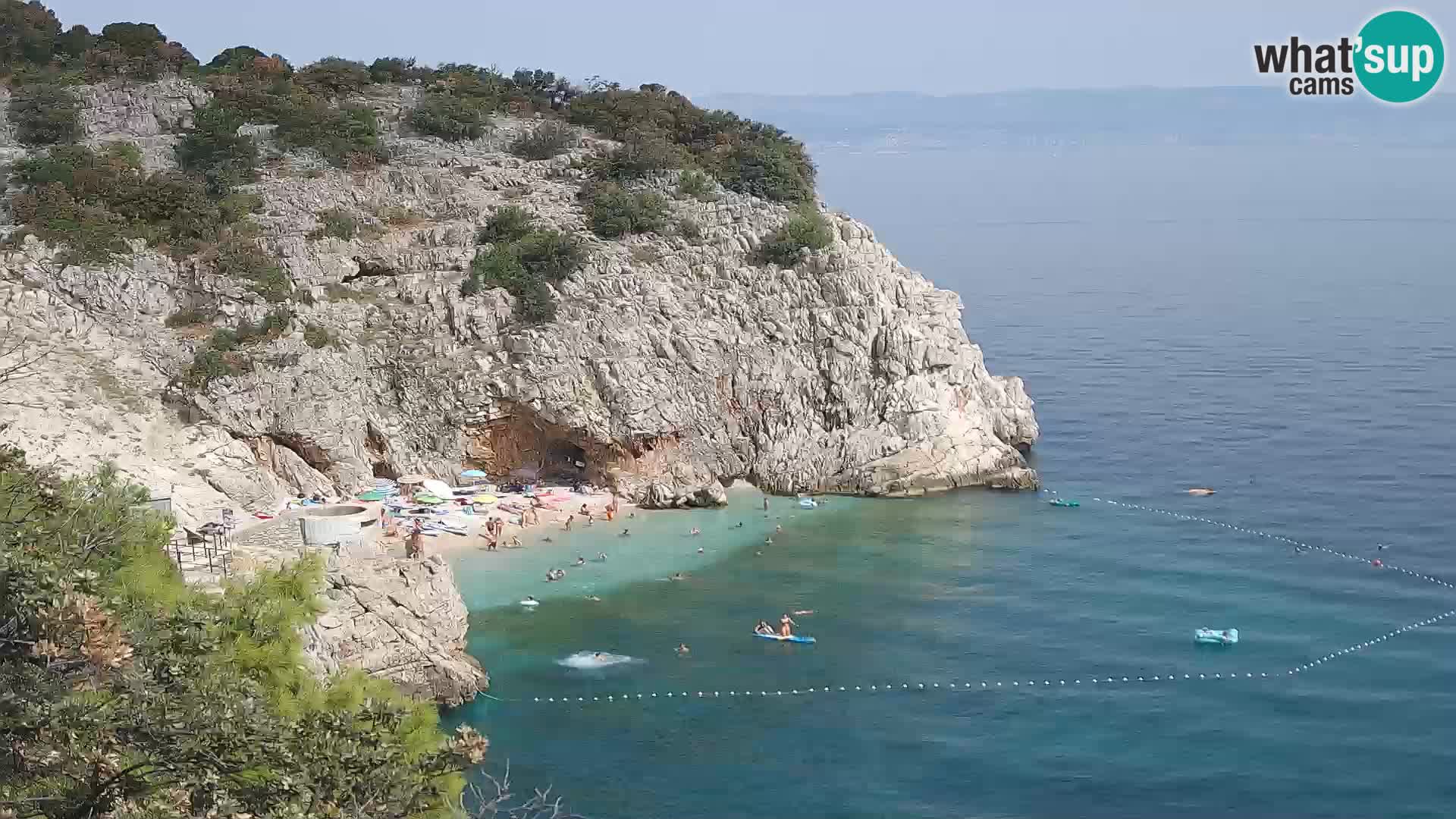 Web kamera plaže Brseč – Mošćenička Draga – Hrvatska