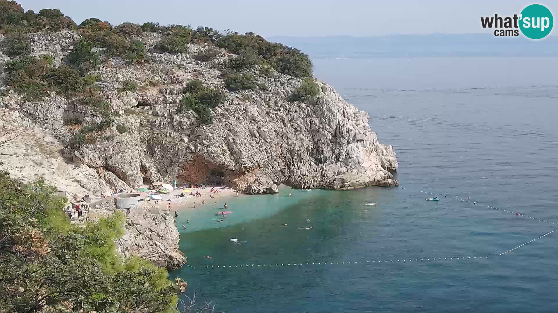 Web kamera plaže Brseč – Mošćenička Draga – Hrvatska