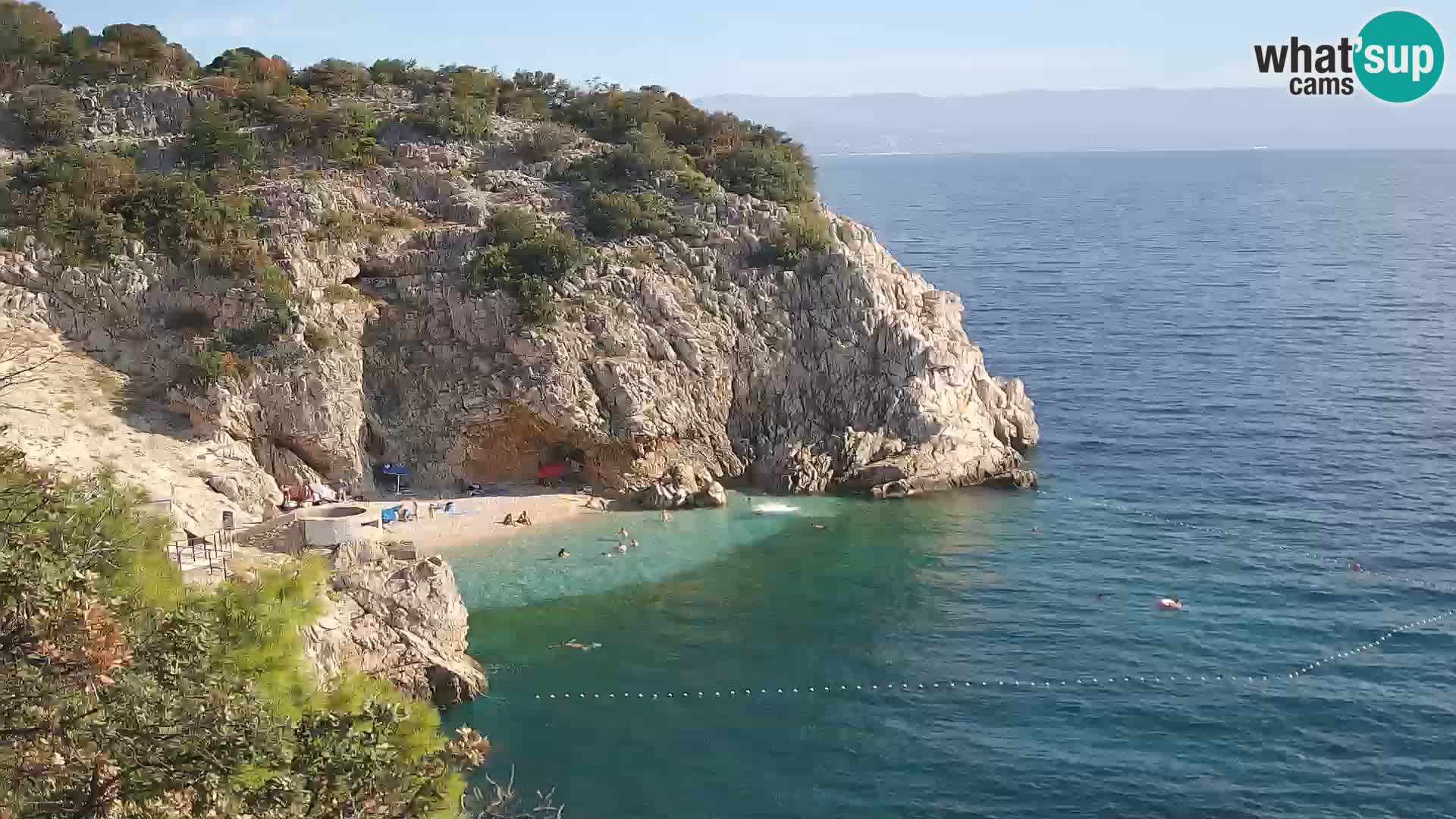 Webcam Brseč beach – Mošćenička Draga – Croatia