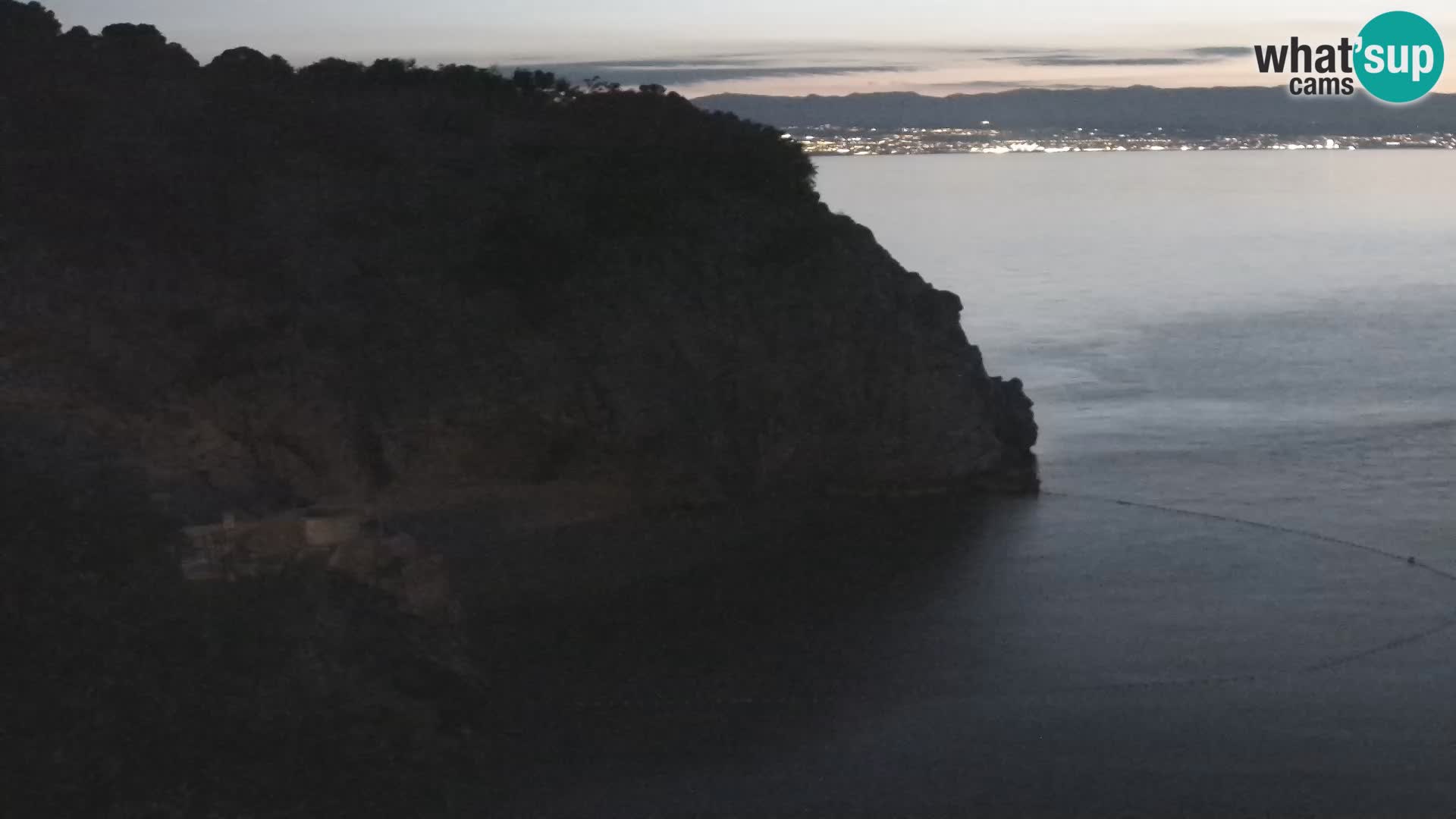 Webcam plage Brseč à Mošćenička Draga, Croatie