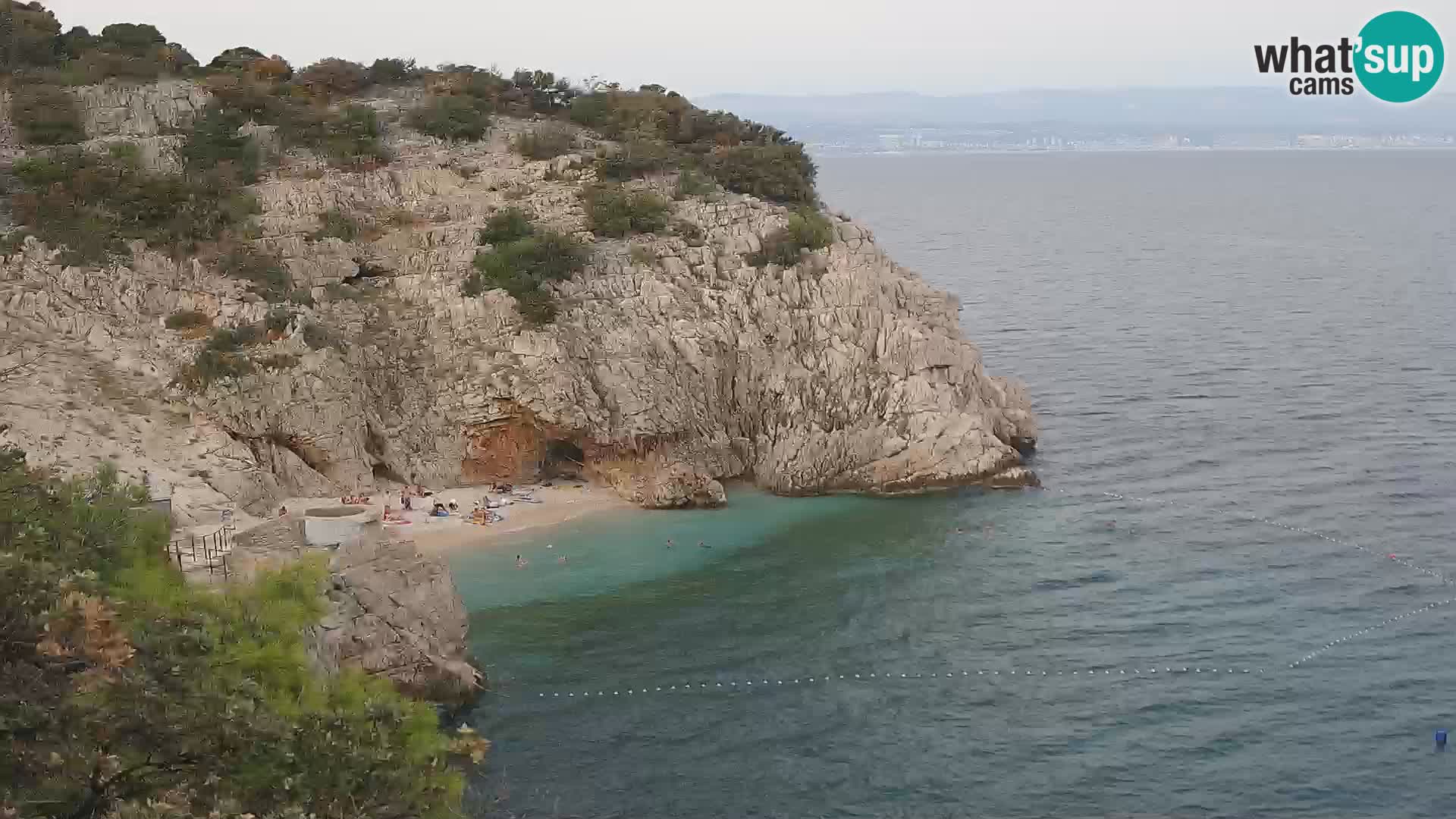 Web kamera plaže Brseč – Mošćenička Draga – Hrvatska