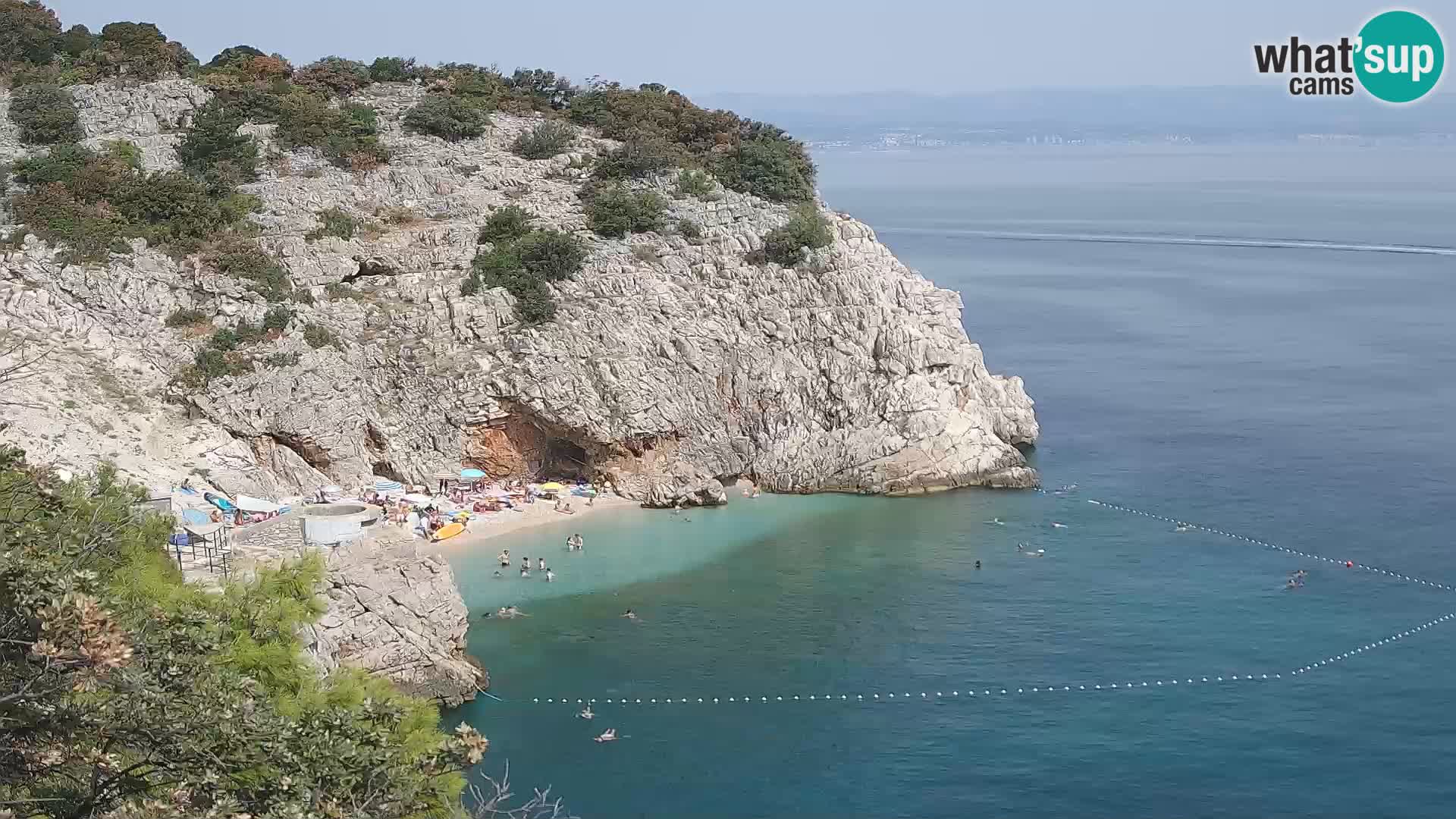 Web kamera plaže Brseč – Mošćenička Draga – Hrvatska