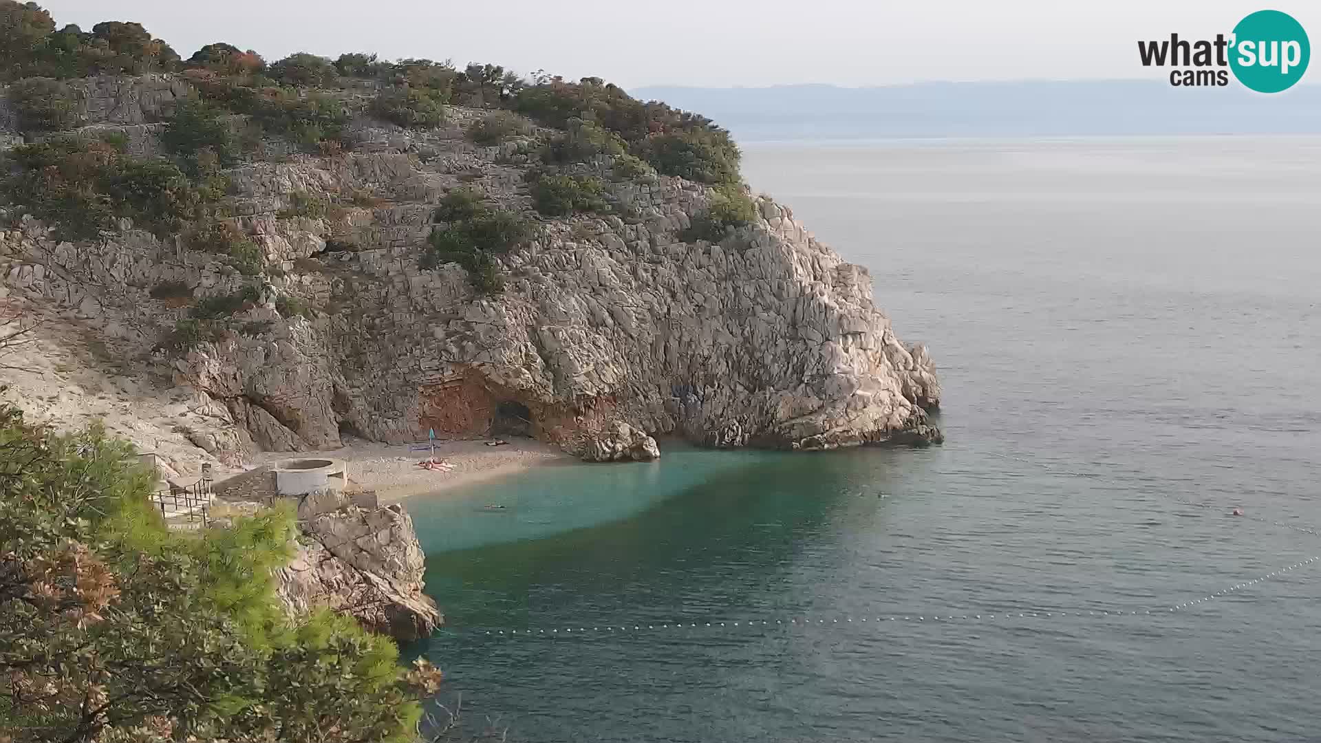 Webcam Brseč beach – Mošćenička Draga – Croatia