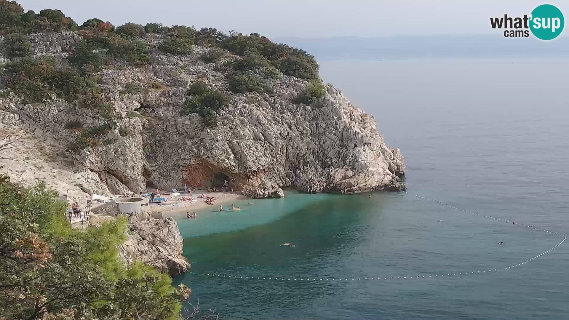 Web kamera plaže Brseč – Mošćenička Draga – Hrvatska
