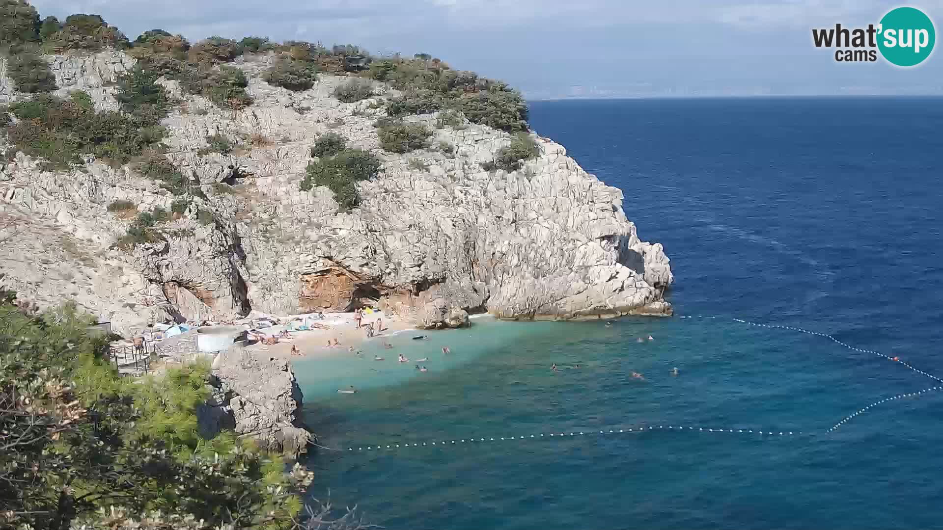 Webcam Bersezio spiaggia – Draga di Moschiena – Croazia