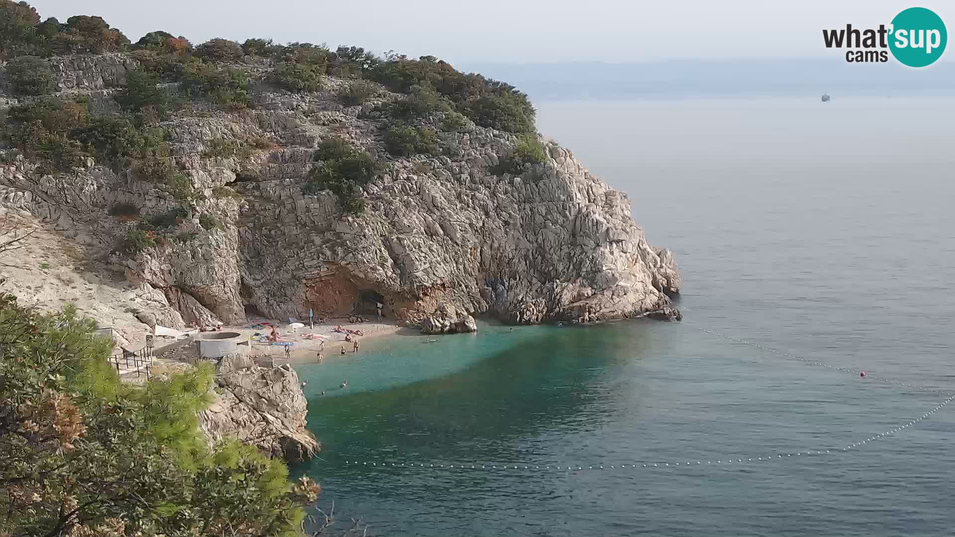 Webcam Bersezio spiaggia – Draga di Moschiena – Croazia