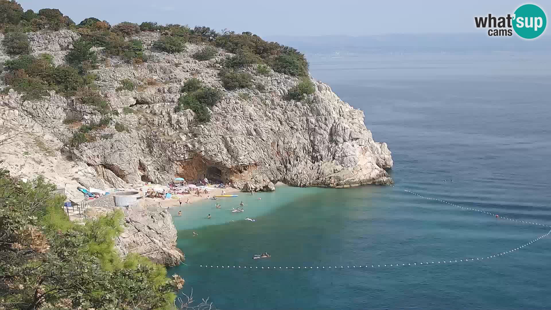 Webcam Brseč beach – Mošćenička Draga – Croatia