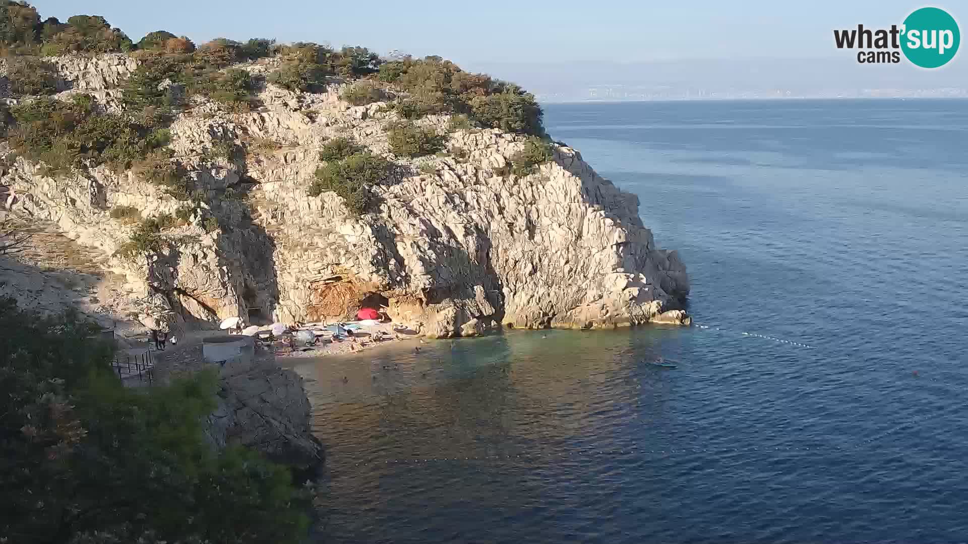Webcam Bersezio spiaggia – Draga di Moschiena – Croazia
