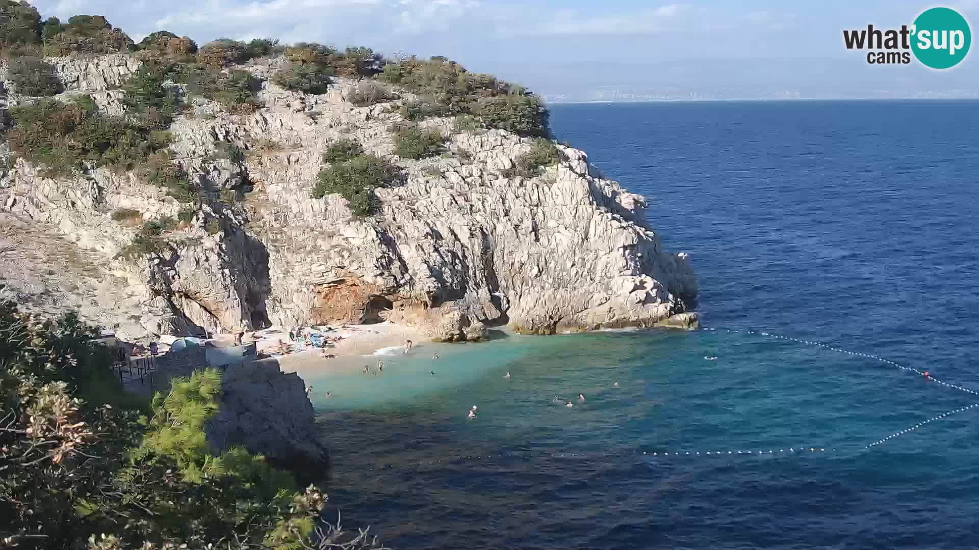 Webcam Bersezio spiaggia – Draga di Moschiena – Croazia