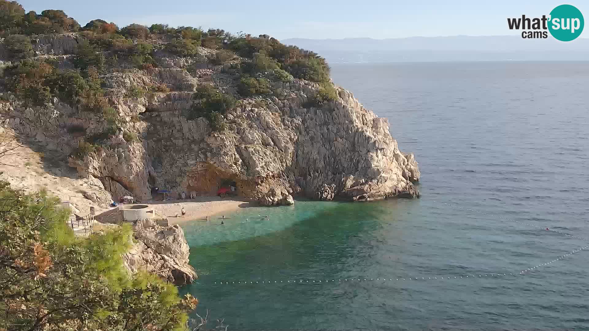 Webcam Brseč Strand – Mošćenička Draga – Kroatien