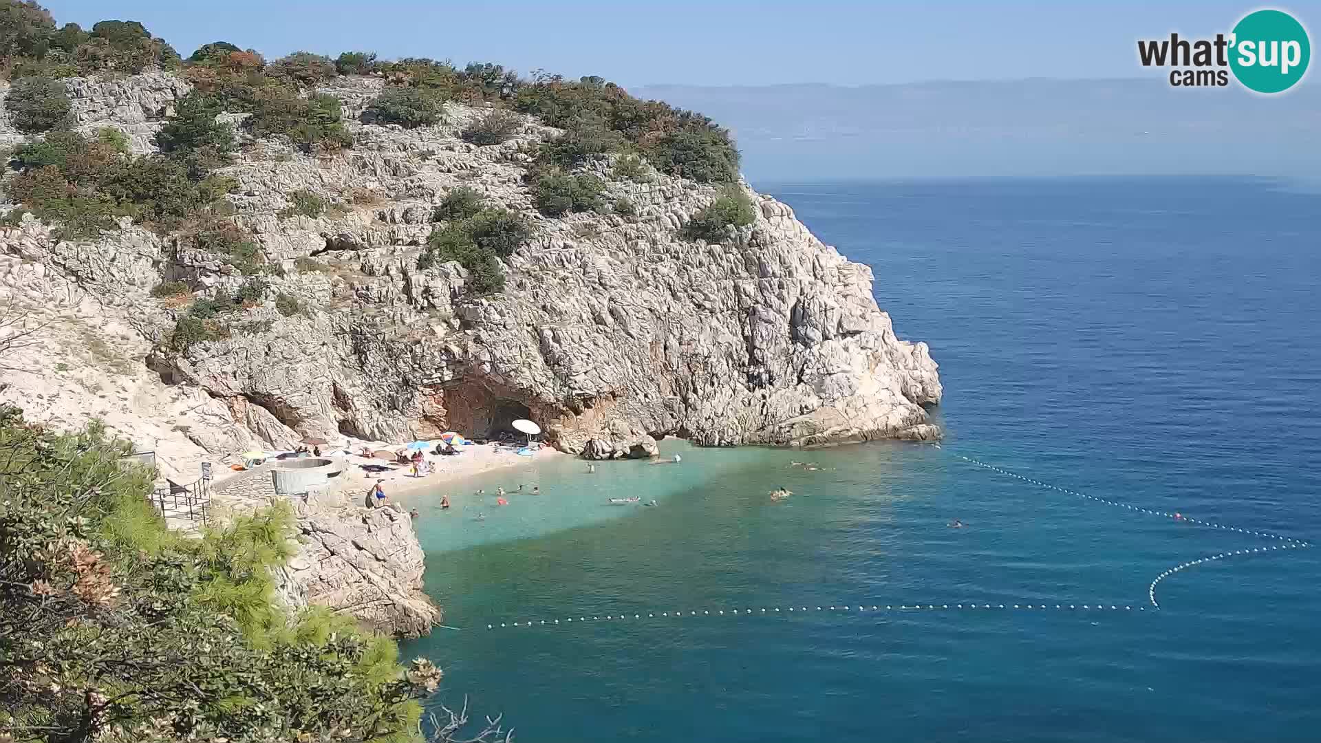 Web kamera plaže Brseč – Mošćenička Draga – Hrvatska