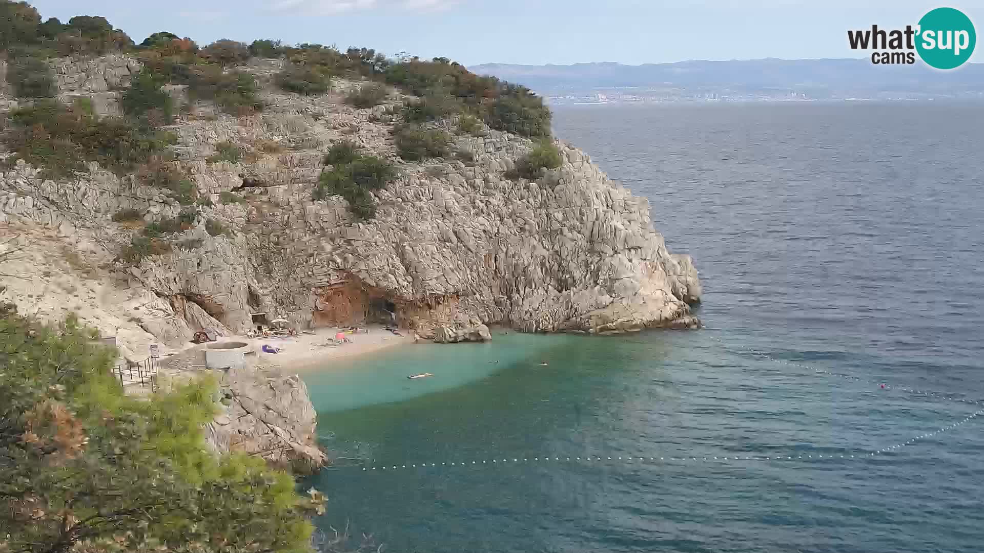 Webcam Brseč beach – Mošćenička Draga – Croatia