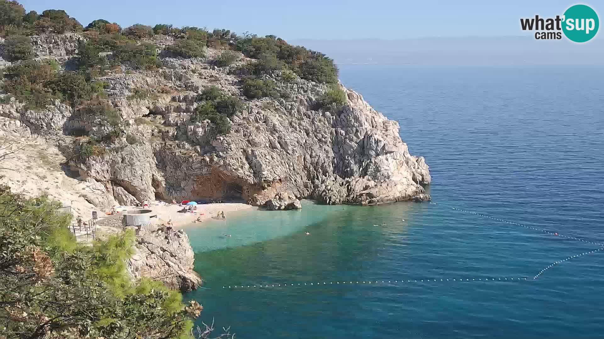 Webcam Bersezio spiaggia – Draga di Moschiena – Croazia