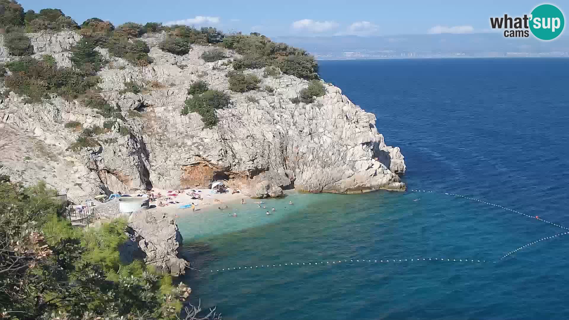 Web kamera plaže Brseč – Mošćenička Draga – Hrvatska