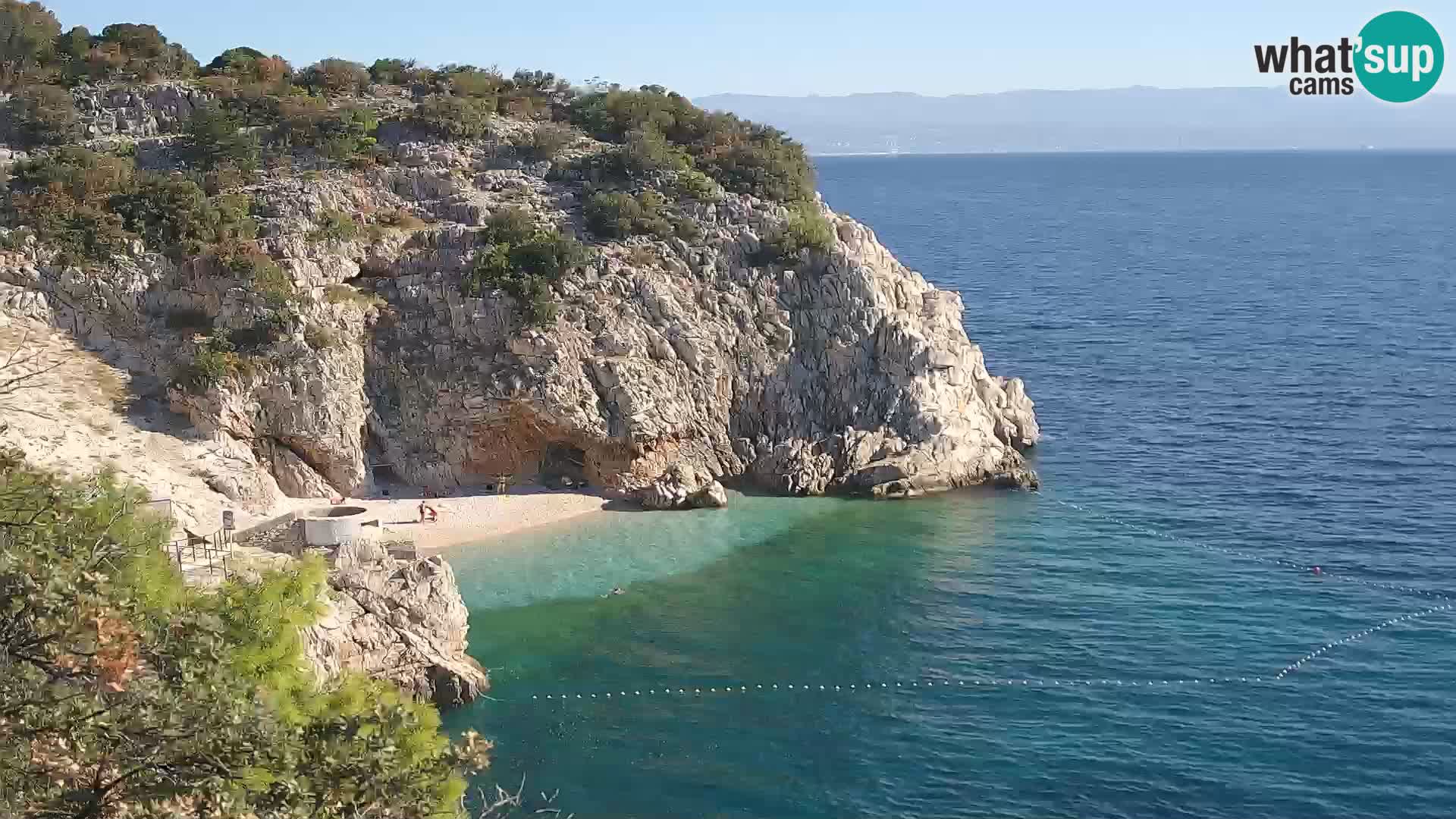 Webcam Bersezio spiaggia – Draga di Moschiena – Croazia
