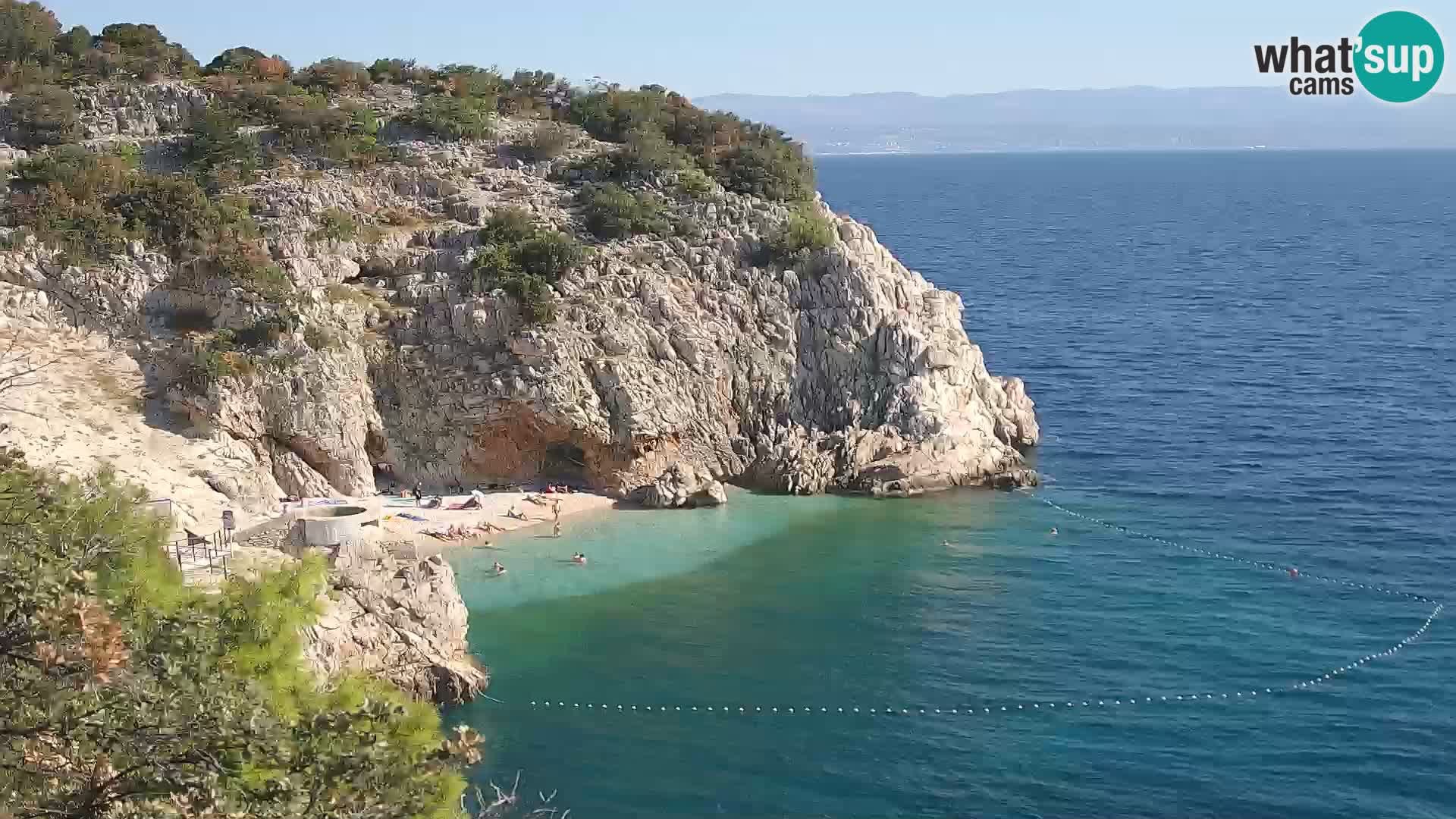 Webcam Brseč Strand – Mošćenička Draga – Kroatien