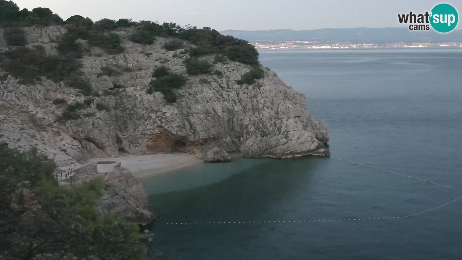 Cámara web de la playa de Brseč en Mošćenička Draga, Croacia