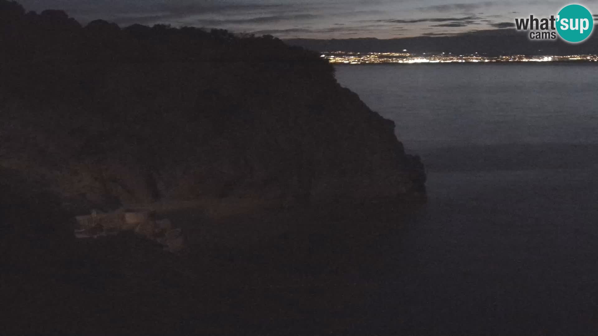 Webcam plage Brseč à Mošćenička Draga, Croatie