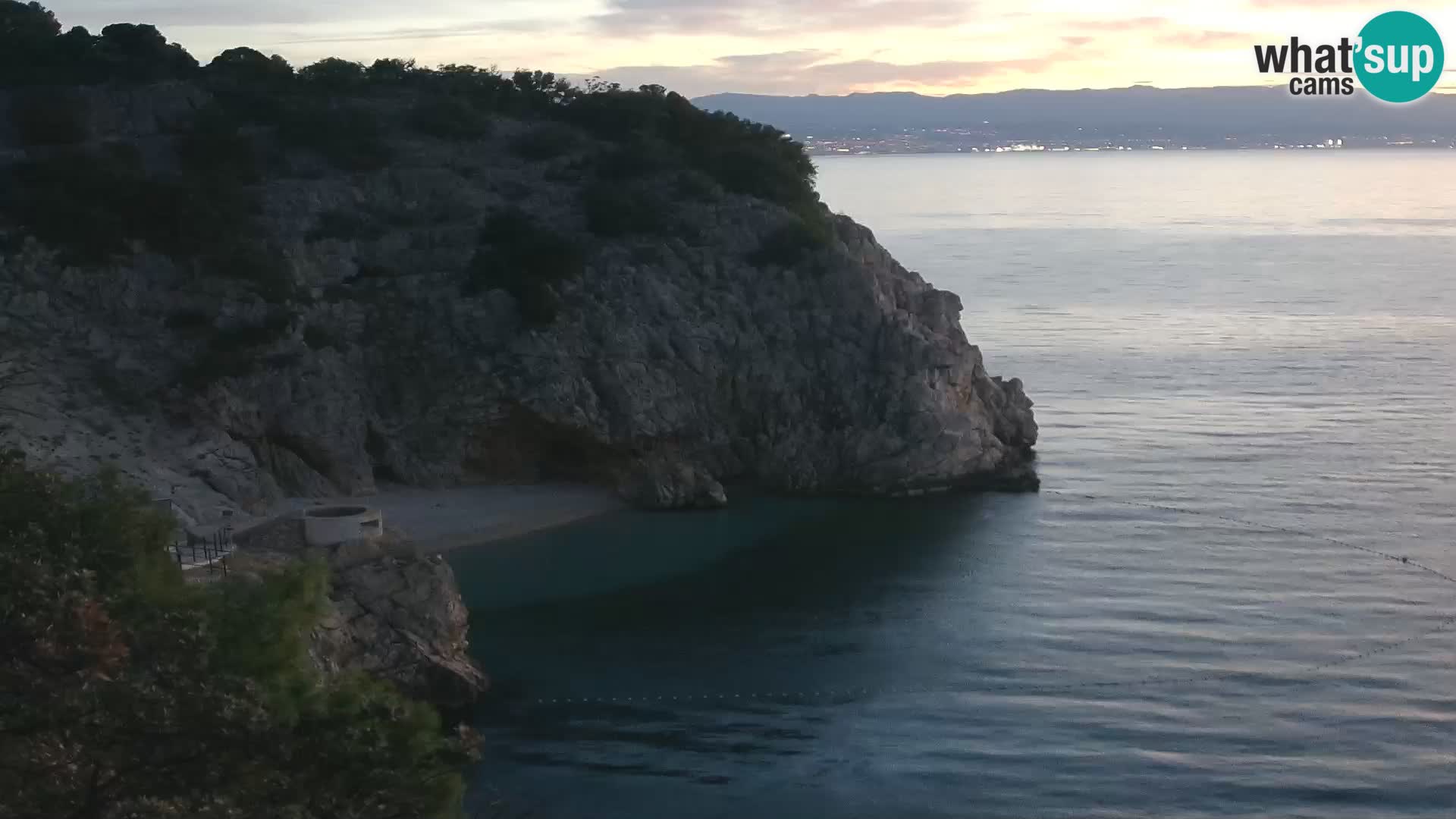 Webcam Bersezio spiaggia – Draga di Moschiena – Croazia