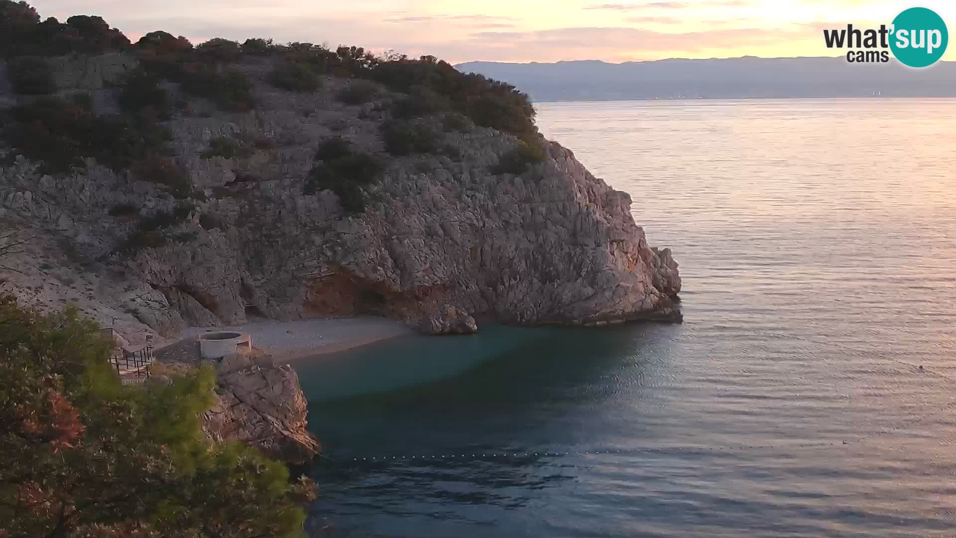 Web kamera plaže Brseč – Mošćenička Draga – Hrvatska
