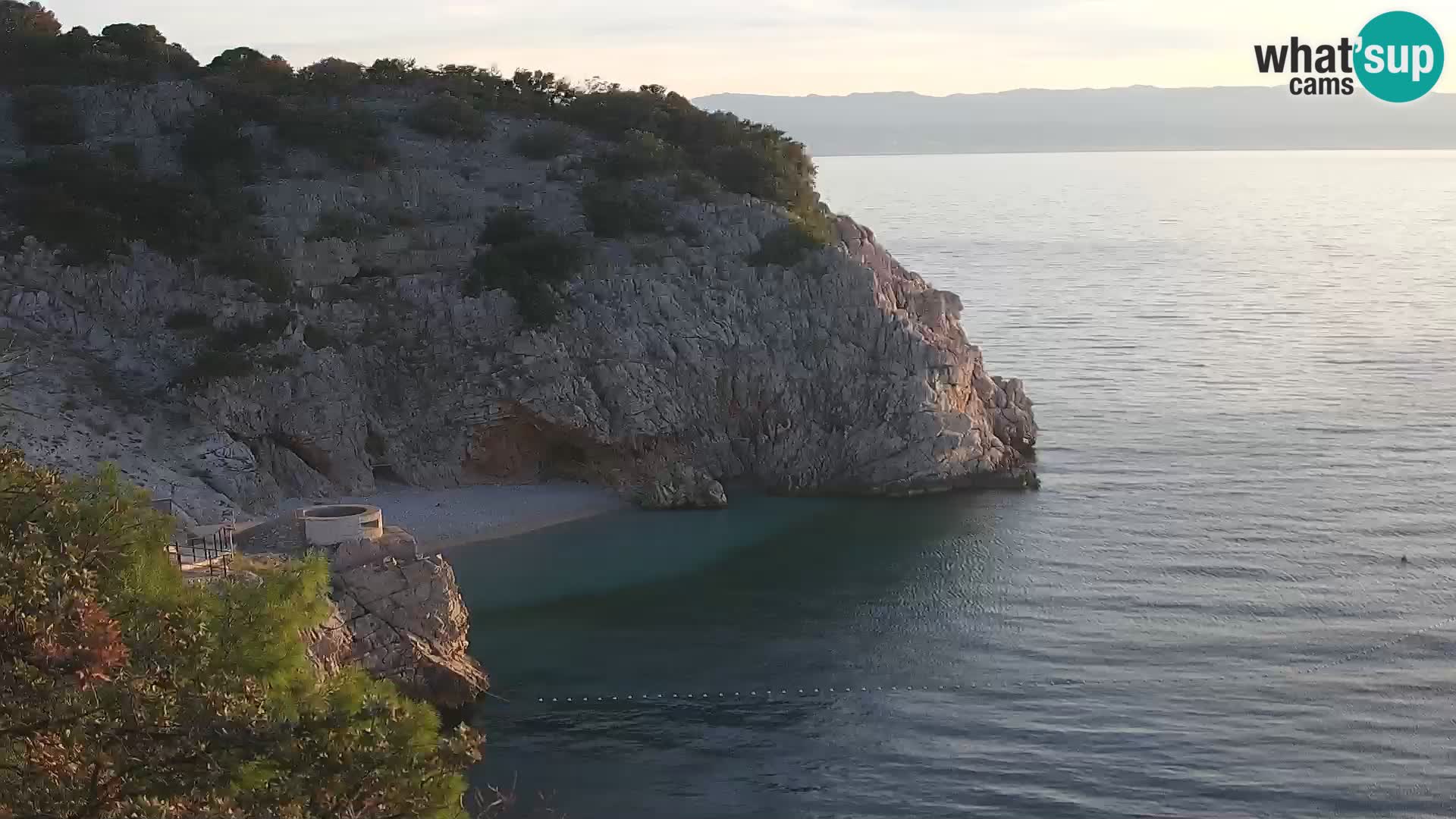 Webcam Bersezio spiaggia – Draga di Moschiena – Croazia