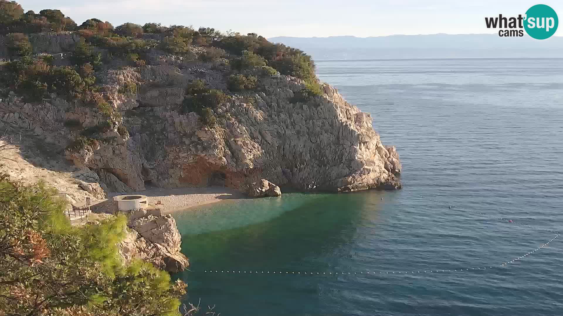 Web kamera plaže Brseč – Mošćenička Draga – Hrvatska