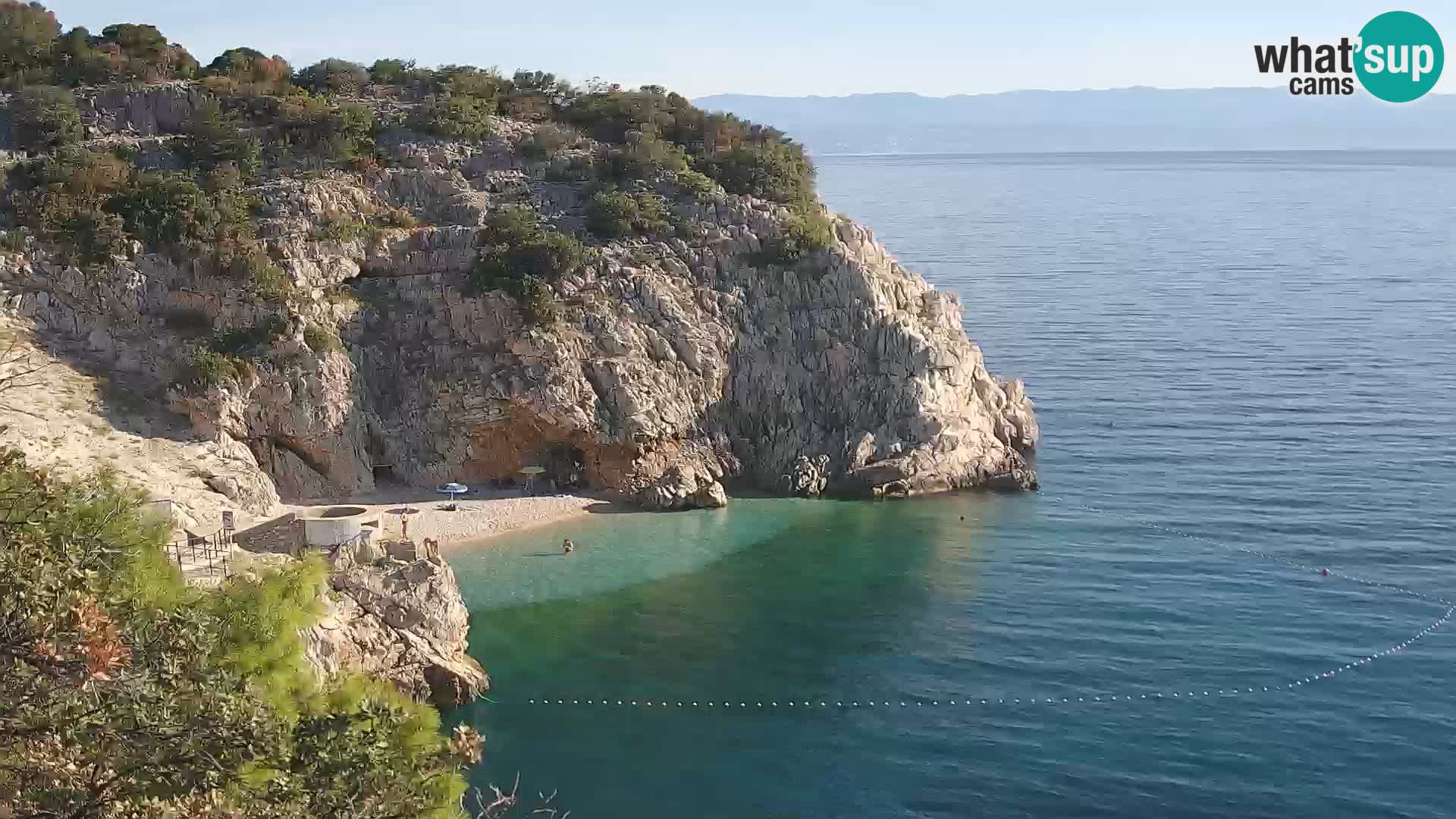 Webcam Brseč beach – Mošćenička Draga – Croatia