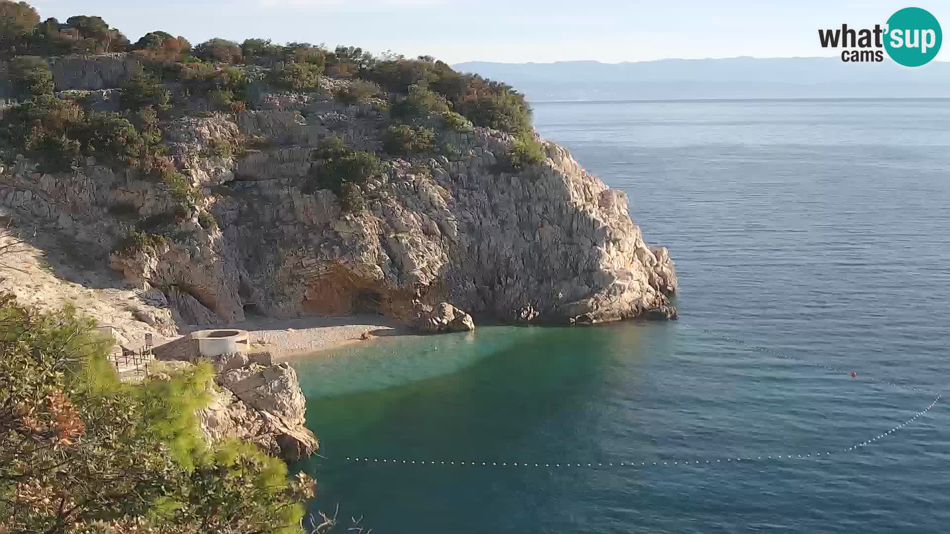 Webcam Brseč beach – Mošćenička Draga – Croatia