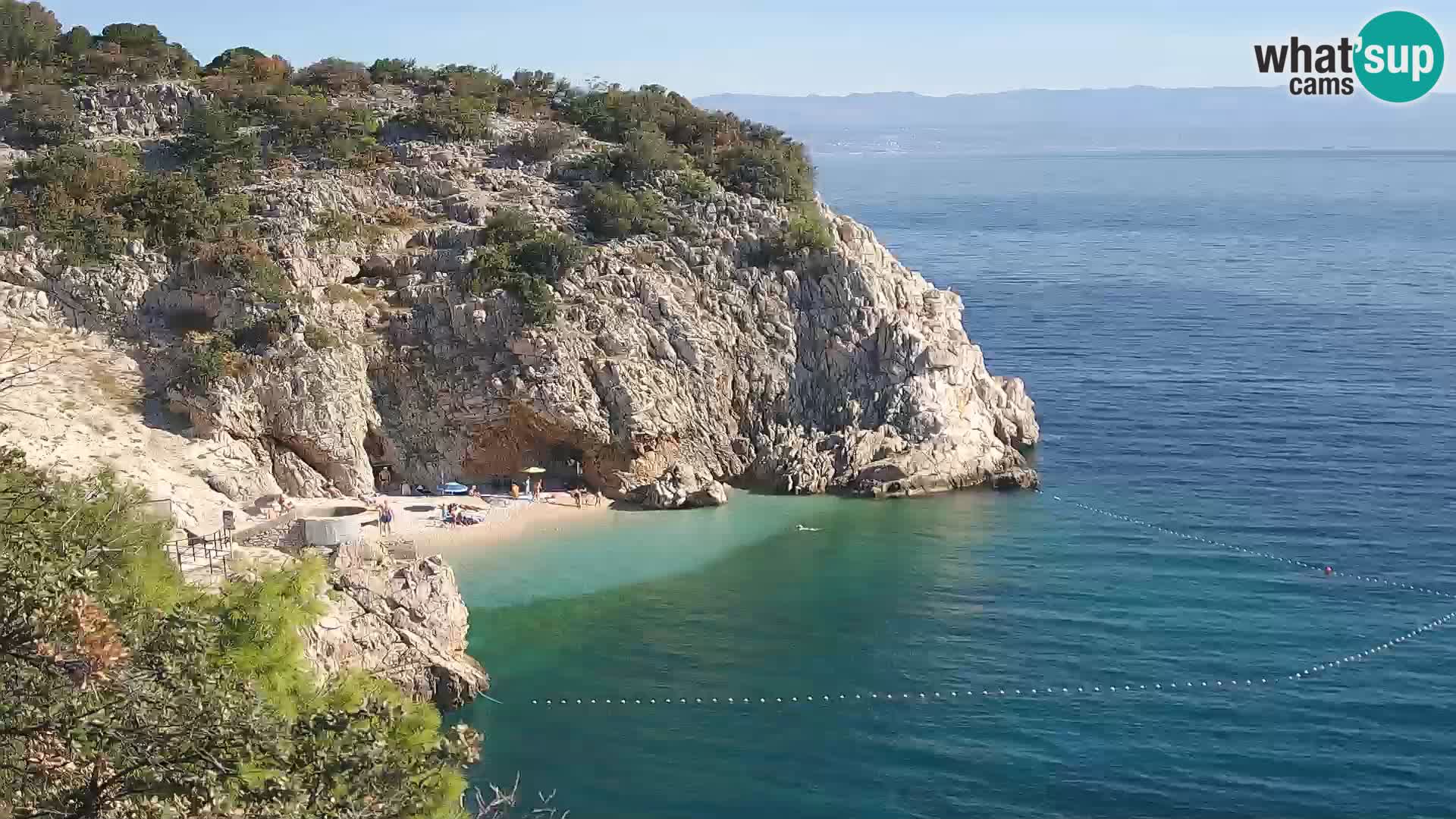 Web kamera plaže Brseč – Mošćenička Draga – Hrvatska