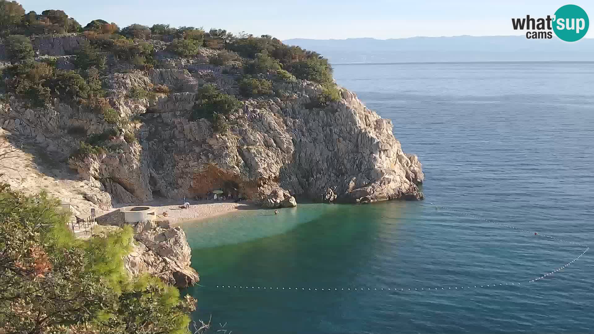 Web kamera plaže Brseč – Mošćenička Draga – Hrvatska