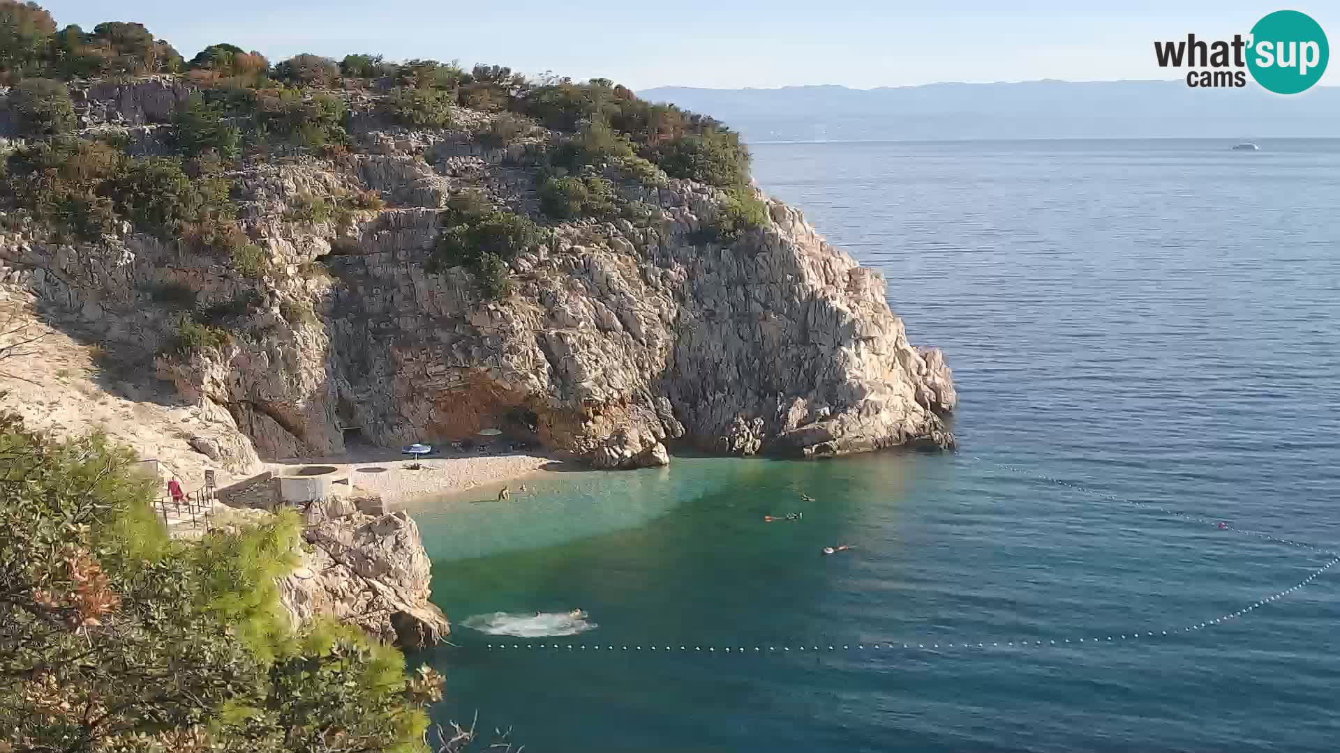Webcam Bersezio spiaggia – Draga di Moschiena – Croazia