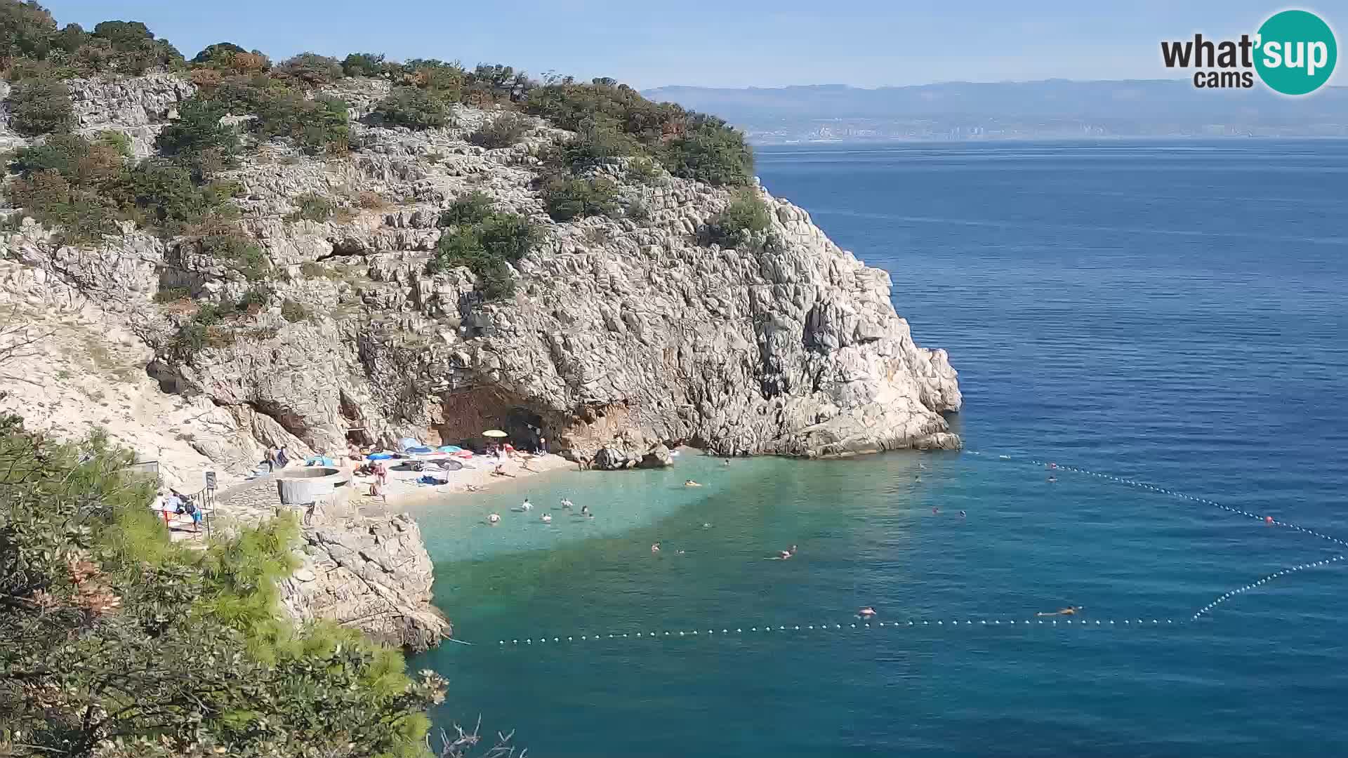 Web kamera plaže Brseč – Mošćenička Draga – Hrvatska