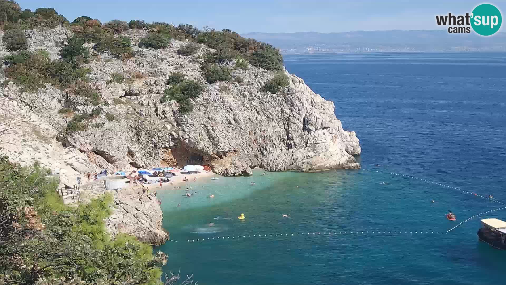 Webcam Brseč Strand – Mošćenička Draga – Kroatien