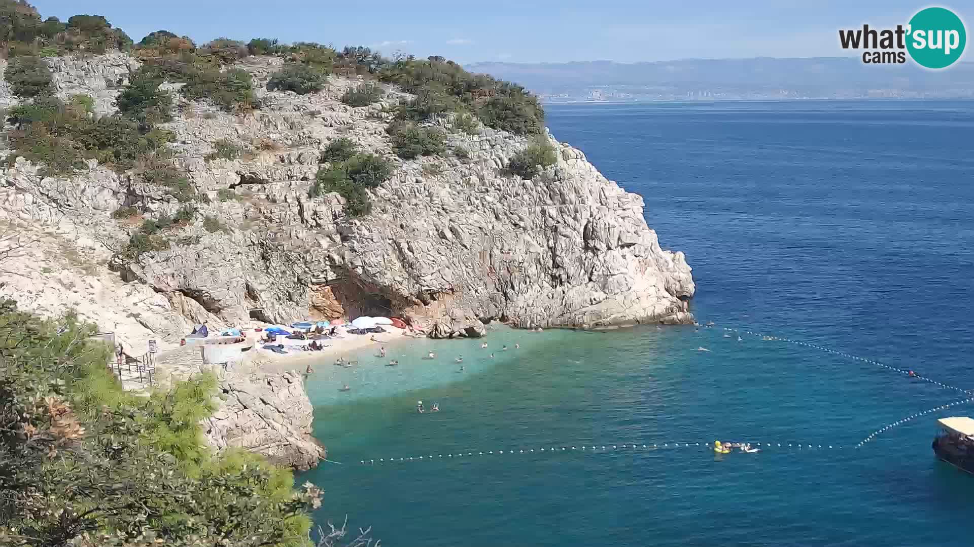 Webcam Bersezio spiaggia – Draga di Moschiena – Croazia
