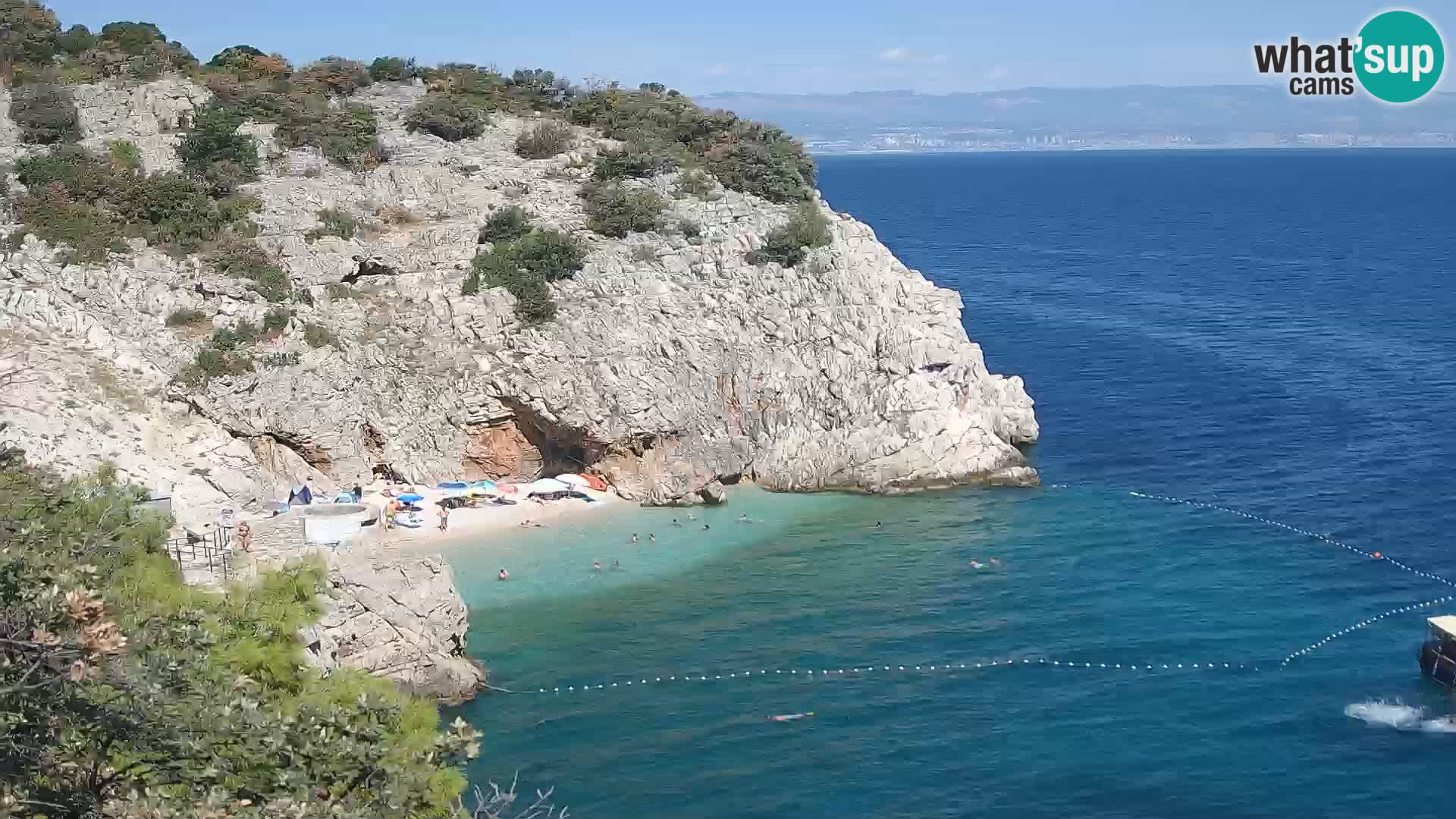 Webcam Bersezio spiaggia – Draga di Moschiena – Croazia