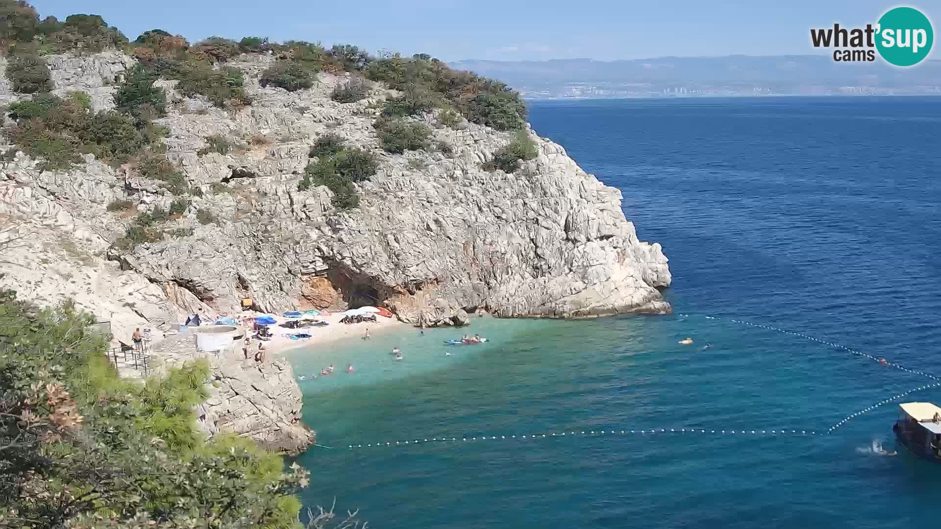 Webcam Brseč beach – Mošćenička Draga – Croatia