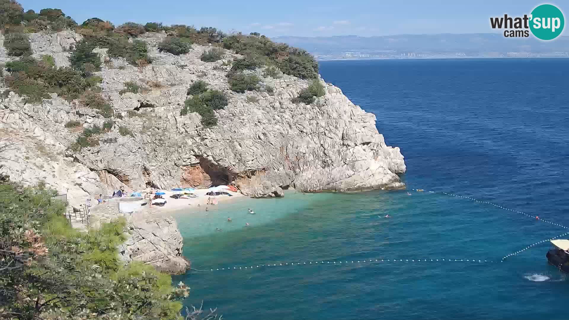 Webcam Brseč beach – Mošćenička Draga – Croatia