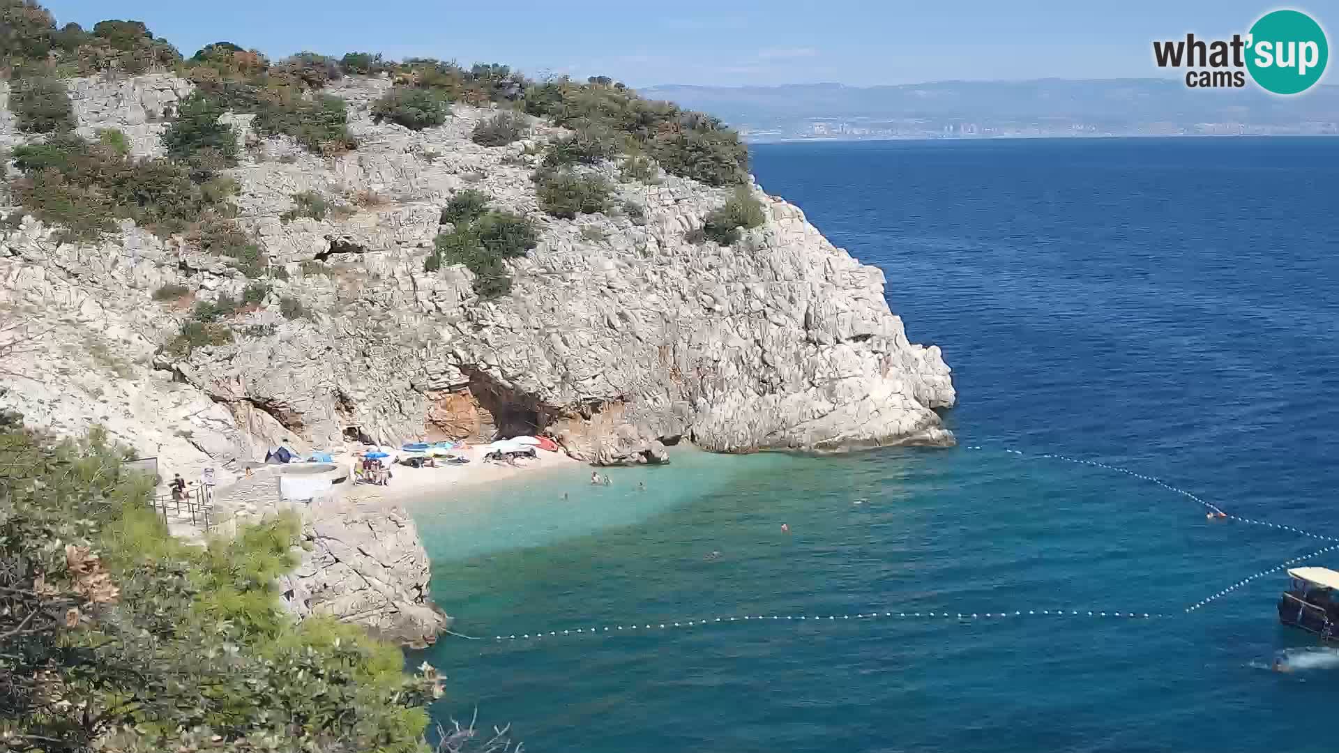 Webcam Brseč beach – Mošćenička Draga – Croatia