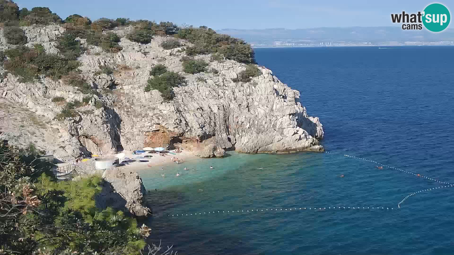Web kamera plaže Brseč – Mošćenička Draga – Hrvatska