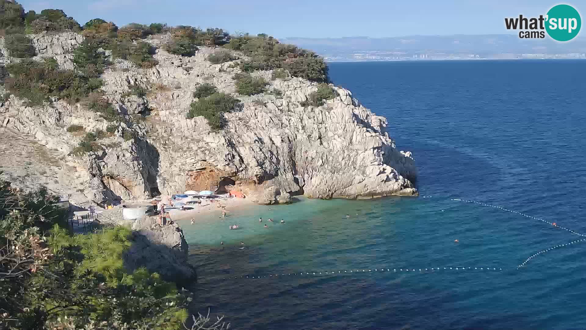 Web kamera plaže Brseč – Mošćenička Draga – Hrvatska