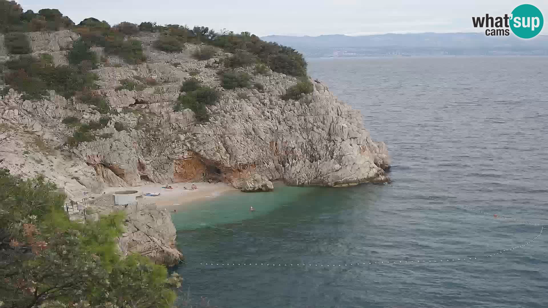 Web kamera plaže Brseč – Mošćenička Draga – Hrvatska