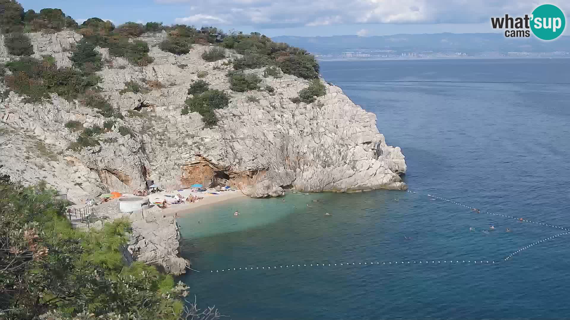 Webcam Brseč Strand – Mošćenička Draga – Kroatien
