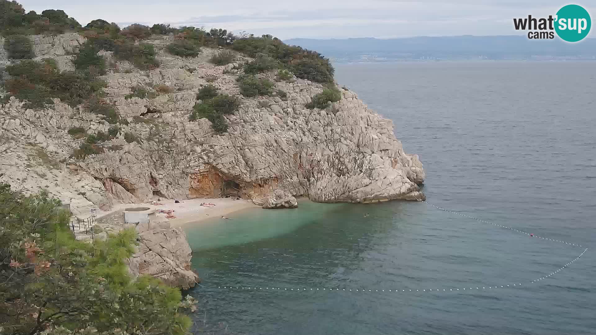 Webcam Brseč beach – Mošćenička Draga – Croatia