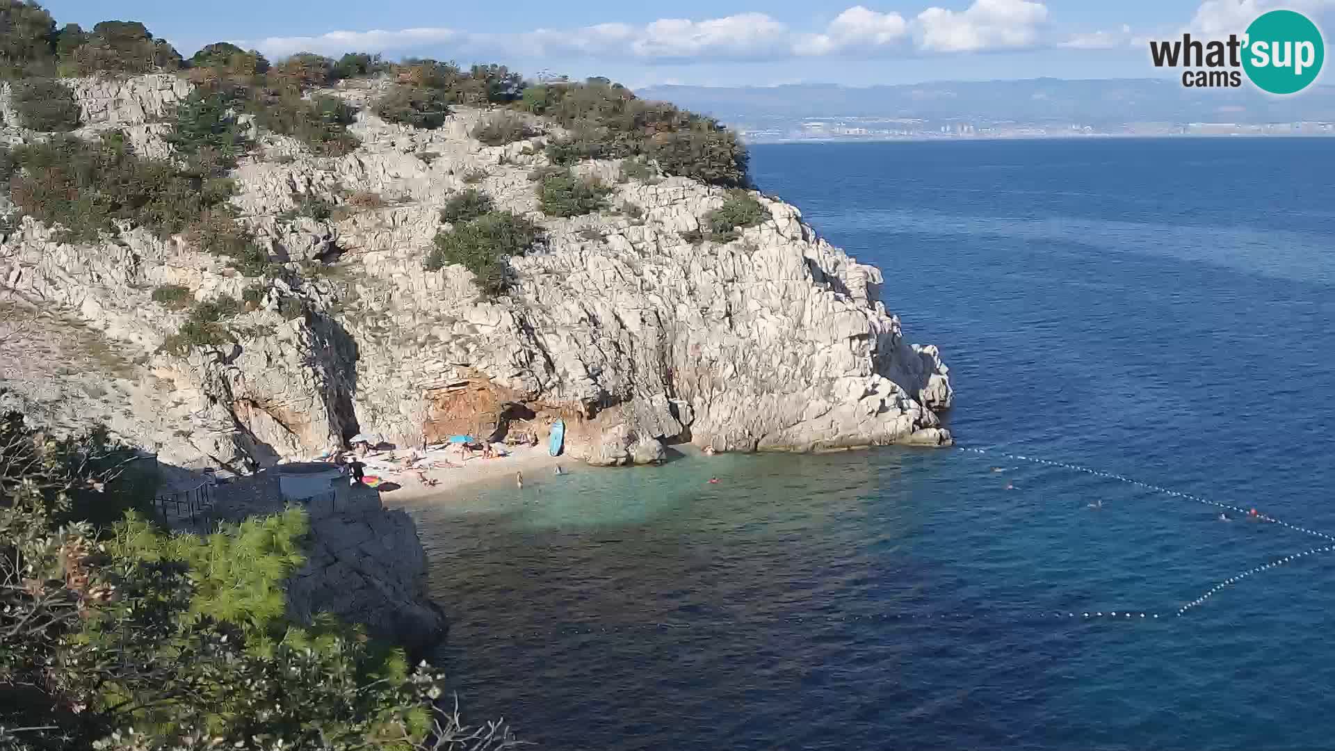 Webcam Bersezio spiaggia – Draga di Moschiena – Croazia