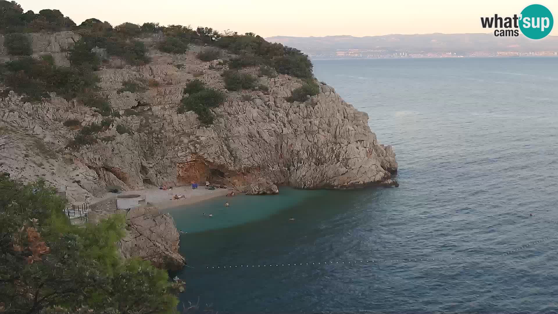 Webcam Brseč beach – Mošćenička Draga – Croatia